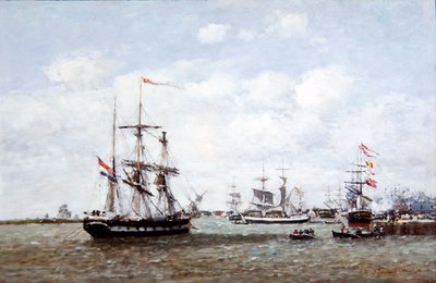 Anversa, Il Porto da Eugene Louis Boudin