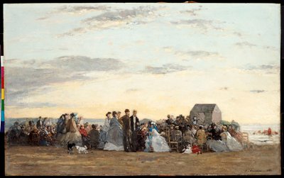 Scena di spiaggia, 1865 da Eugene Louis Boudin