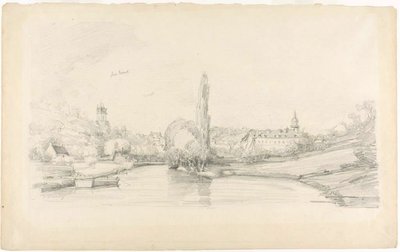 Scena di Canale Vicino a Bruxelles da Eugene Louis Boudin