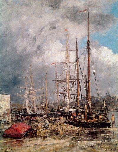 Fecamp, Pescatori di Aringhe, 1892-94 da Eugene Louis Boudin