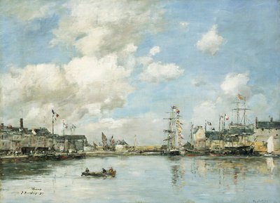 Fécamp, il bacino da Eugene Louis Boudin