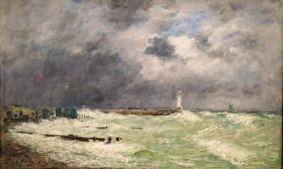Raffica di vento a Frascati, Le Havre da Eugene Louis Boudin