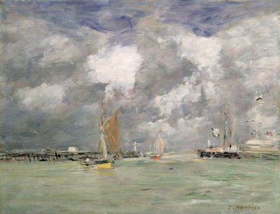 Alta marea a Trouville, c.1892-96 da Eugene Louis Boudin