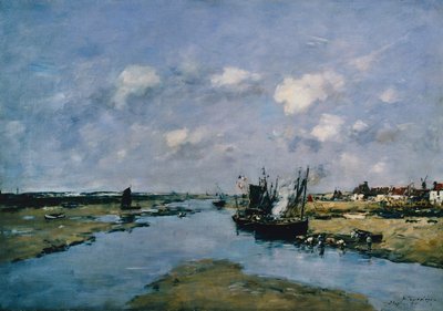 La Canche a bassa marea, Etaples da Eugene Louis Boudin