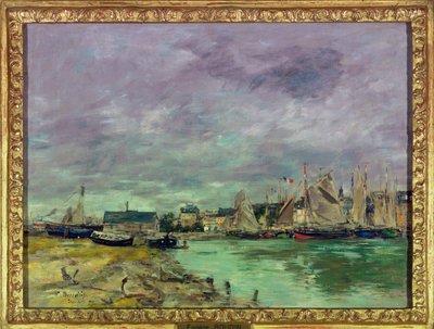 Il porto di Trouville (Trouville-sur-Mer), Calvados da Eugene Louis Boudin