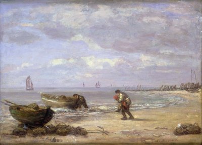 Bassa marea vicino a Honfleur da Eugene Louis Boudin