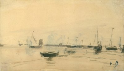 Scena marina, 1870-85 da Eugene Louis Boudin
