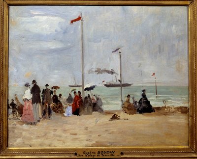Sulla spiaggia di Trouville da Eugene Louis Boudin