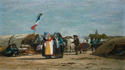 Pellegrinaggio in Finistère, Bretagna da Eugene Louis Boudin