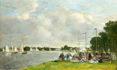 Regate ad Argenteuil, 1866 da Eugene Louis Boudin
