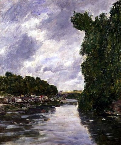 Fiume vicino ad Abbeville da Eugene Louis Boudin