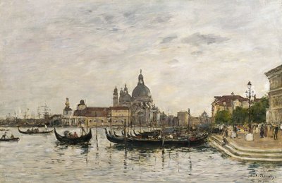 Santa Maria della Salute e la Dogana, Venezia da Eugene Louis Boudin