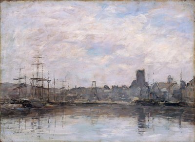 Mattina di Settembre: Porto di Fecamp, 1880 da Eugene Louis Boudin