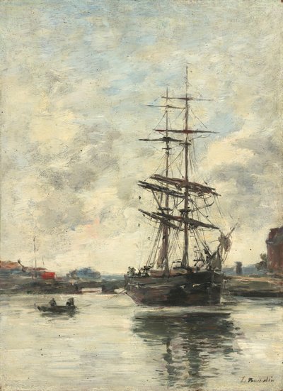 Nave sulla Touques da Eugene Louis Boudin
