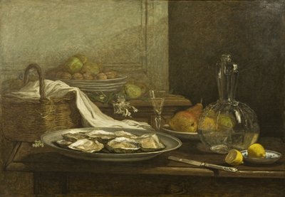 Natura Morta con Ostriche, c.1850 da Eugene Louis Boudin