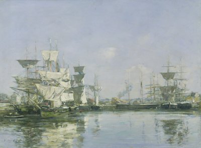 Il bacino a Deauville, c.1880-85 da Eugene Louis Boudin