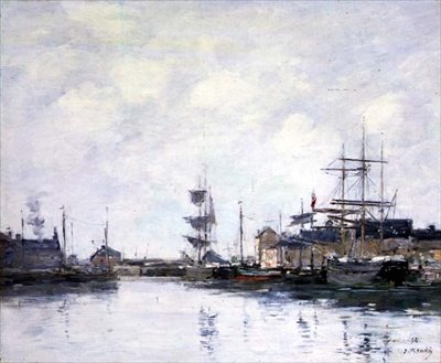 Il bacino a Fecamp da Eugene Louis Boudin