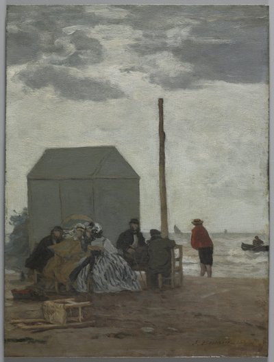 La Spiaggia di Deauville da Eugene Louis Boudin