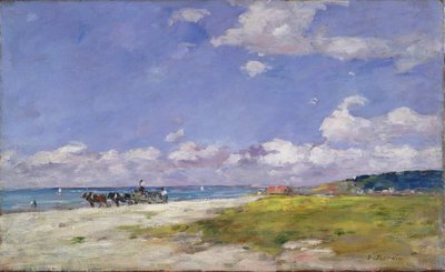 La spiaggia di Trouville, c.1887-96 da Eugene Louis Boudin