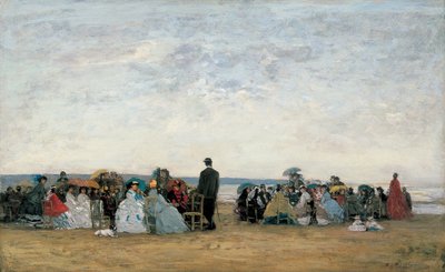 La spiaggia vicino a Trouville da Eugene Louis Boudin