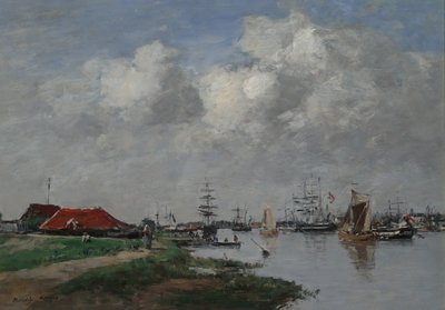 Il fiume Escaut ad Anversa da Eugene Louis Boudin