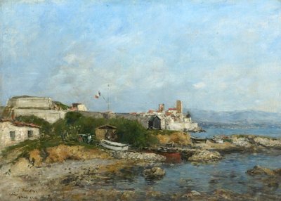 Le fortificazioni ad Antibes, Francia da Eugene Louis Boudin