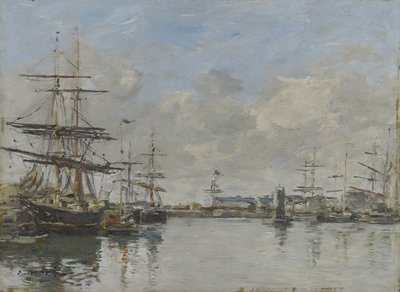 Il porto di Le Havre, c.1885-90 da Eugene Louis Boudin