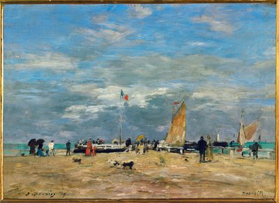 Il molo di Deauville da Eugene Louis Boudin