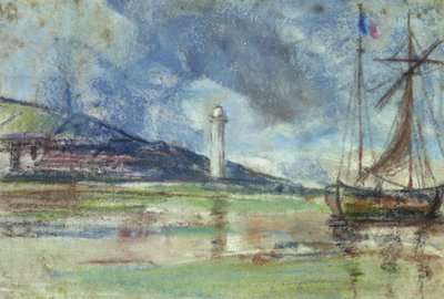 Il faro di Honfleur da Eugene Louis Boudin
