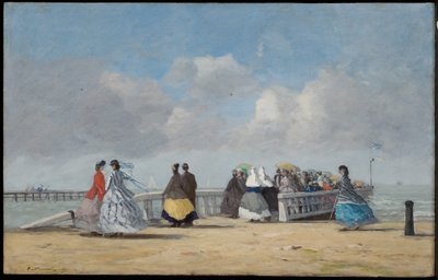 Il molo di Trouville, 1864 da Eugene Louis Boudin