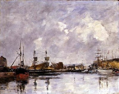 Il porto di Dunkerque da Eugene Louis Boudin