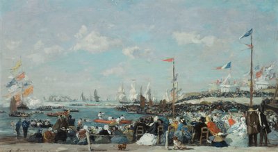 La regata a Le Havre, 1869 da Eugene Louis Boudin