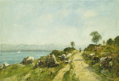 La strada, Antibes da Eugene Louis Boudin