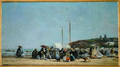 La spiaggia di Trouville da Eugene Louis Boudin
