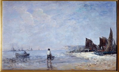 Il pescatore da Eugene Louis Boudin