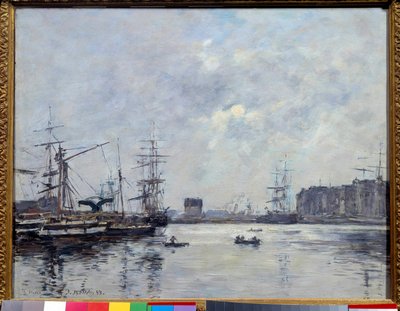 Il porto di Le Havre, bacino della barra da Eugene Louis Boudin