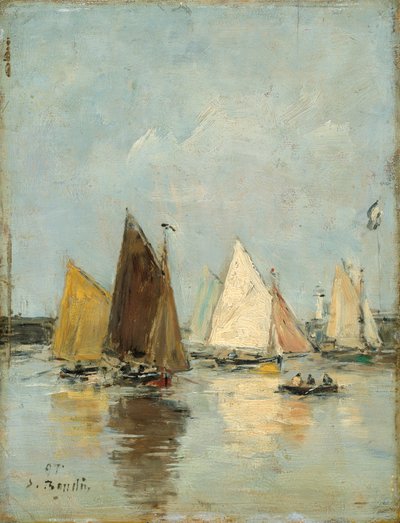 Il ritorno delle barche, 1897 da Eugene Louis Boudin