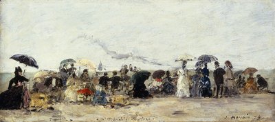Trouville, scena di spiaggia da Eugene Louis Boudin