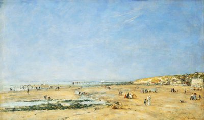 Trouville, Vista Generale della Spiaggia, 1890 da Eugene Louis Boudin