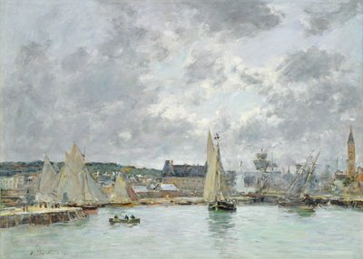Porto di Trouville, 1880 da Eugene Louis Boudin