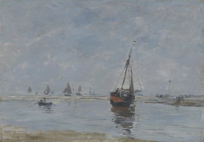 Trouville con la bassa marea, c.1888-95 da Eugene Louis Boudin