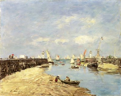 Trouville, il Molo e il Bacino, 1896 da Eugene Louis Boudin