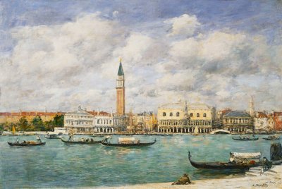 Venezia, Campanile, Vista del Canal Grande da San Giorgio, 1895 da Eugene Louis Boudin