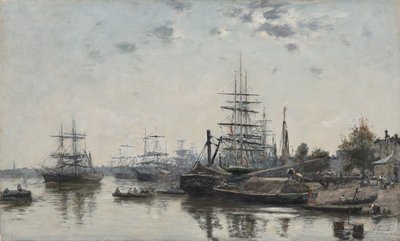 Veduta di Bordeaux, dal Quai des Chartrons da Eugene Louis Boudin