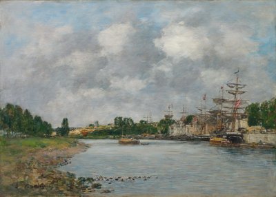 Veduta del porto di Saint-Valéry-sur-Somme, 1891 da Eugene Louis Boudin