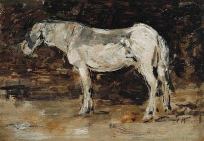 Cavallo bianco, c.1885-90 da Eugene Louis Boudin