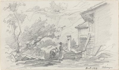 Donne a un pozzo, Allinges da Eugene Louis Boudin