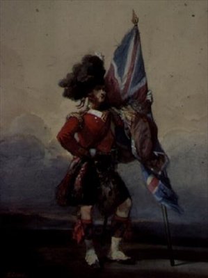 Un alfiere dei 75th Highlanders da Eugene Louis Lami