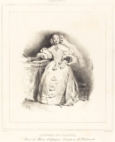 Costume di Paquita nella Regina di Spagna da Eugene Louis Lami