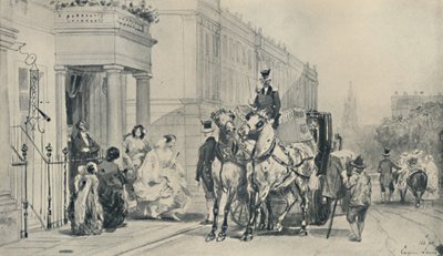 In Eaton Square, 1850, 1920 da Eugene Louis Lami